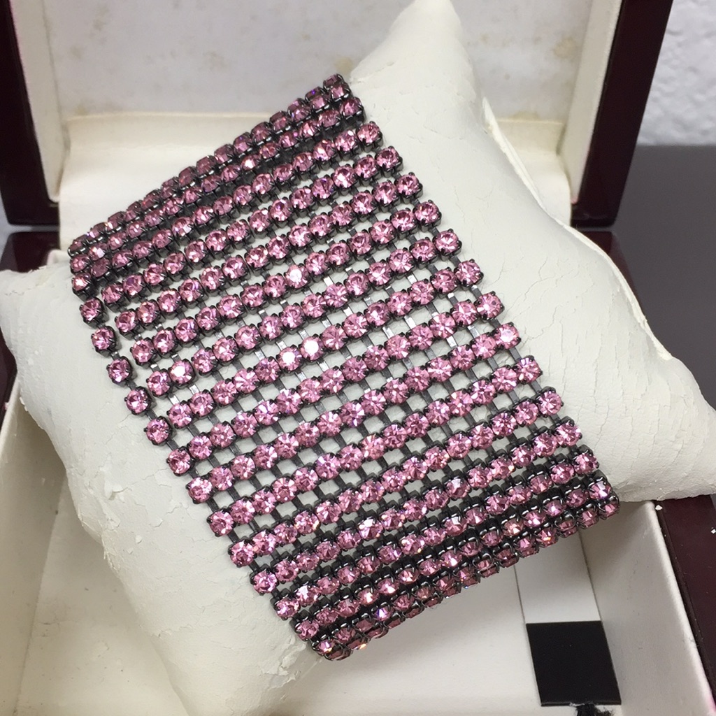 Emporia Armani Pink Alloy And Crystal Bracelet 55$
